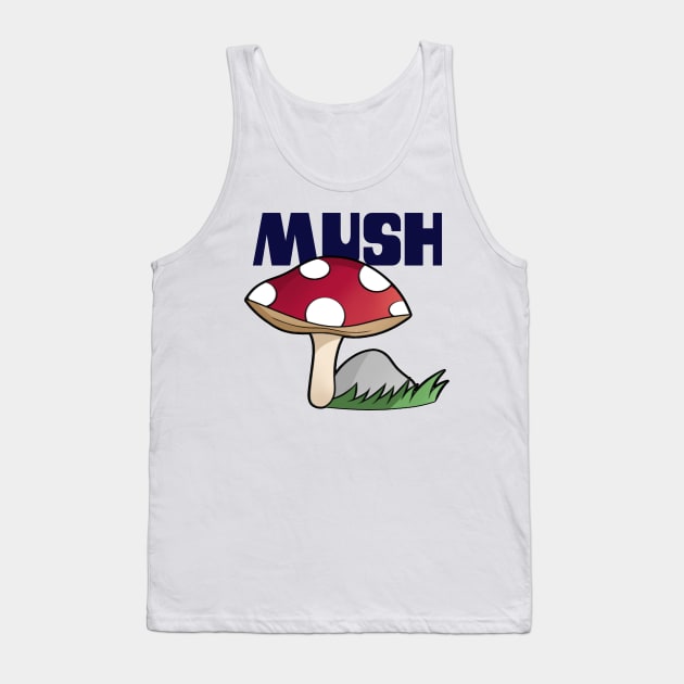 Cute Funny Mushroom Cartoon Meme For Mushroom Lovers Tank Top by Keira's Art